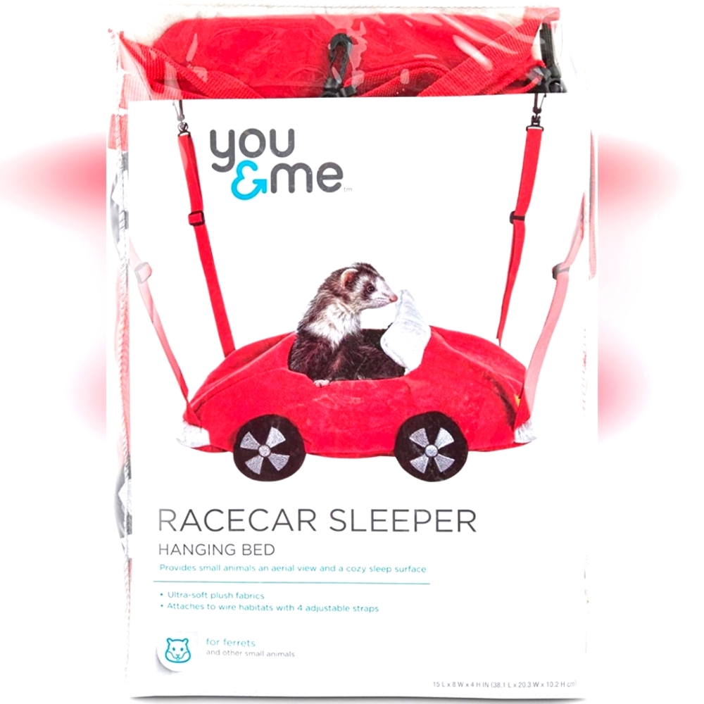 NWT🔥$29 Adorable Race Car Hammock for a Ferret, Guinea Pig, Flying Squirrel etc
